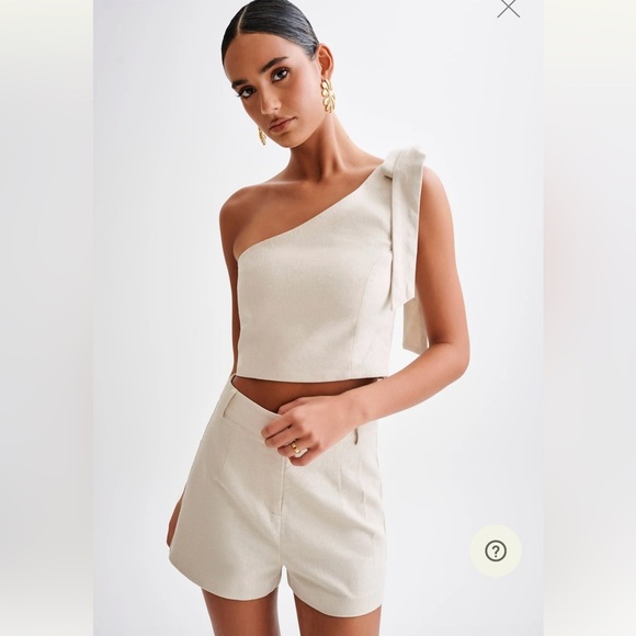 Meshki Linen SET top and shorts - Picture 1 of 4